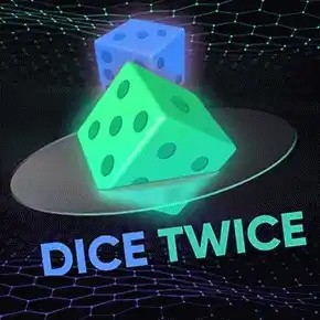 Dice Twice game by Turbo Games – logo hosted on ToonieBet Casino