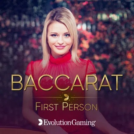 First Person Baccarat logo by Evolution at ToonieBet Casino