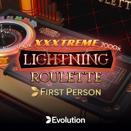 First Person XXXtreme Lightning Roulette logo – Table Games by Evolution at ToonieBet Casino