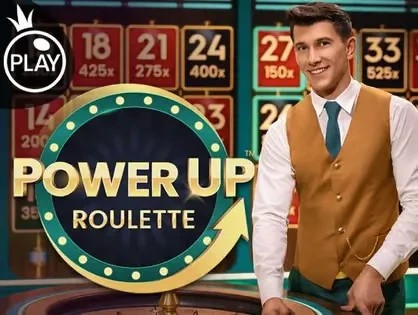 Power UP Roulette logo by Pragmatic Play at ToonieBet Casino