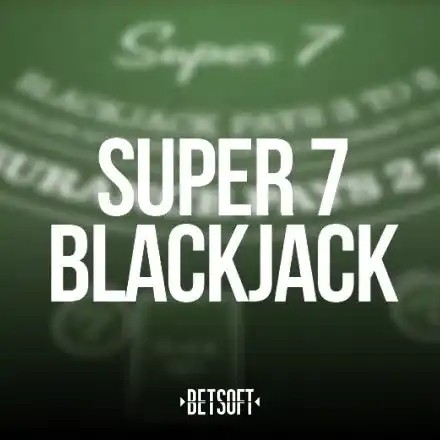 Super 7 Blackjack logo by Betsoft Gaming at ToonieBet Casino