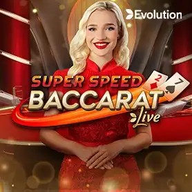 Super Speed Baccarat game by Evolution – logo hosted on ToonieBet Casino
